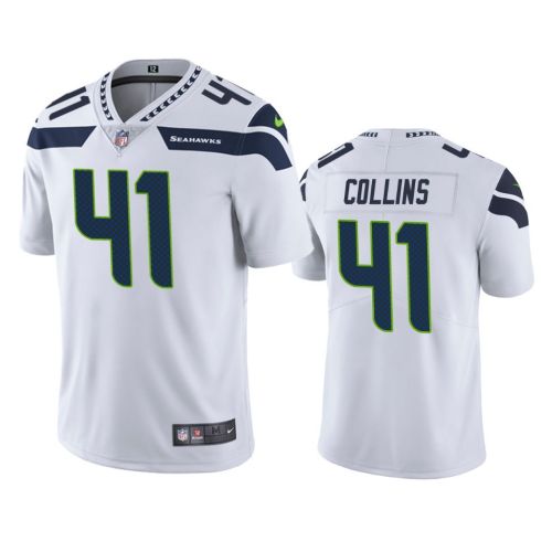 Seattle Seahawks Alex Collins 41 White Vapor Limited Jersey