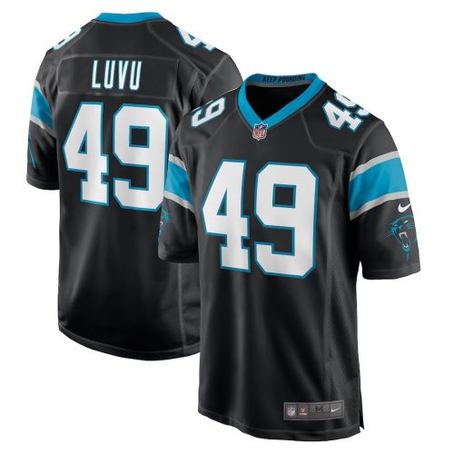 Frankie Luvu 49 Carolina Panthers Men's Game Jersey - Black