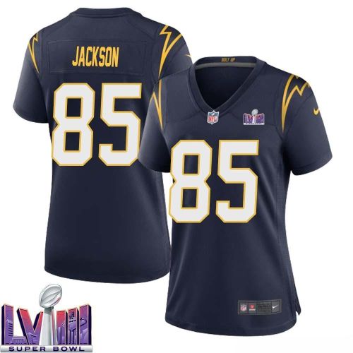 Vincent Jackson 85 Los Angeles Chargers Super Bowl LVIII Women Alternate Game Jersey - Navy