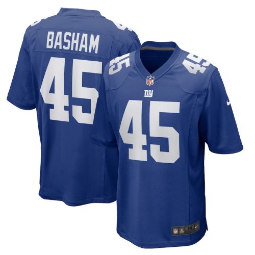 Boogie Basham 45 New York Giants Game Men Jersey - Royal