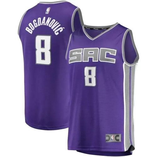 Bogdan Bogdanovic Sacramento Kings Fast Break Road Player Jersey - Purple