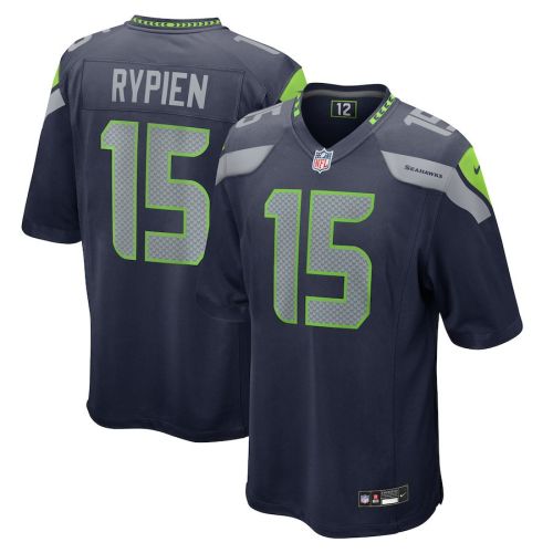 Brett Rypien 15 Seattle Seahawks Game Men Jersey - College Navy