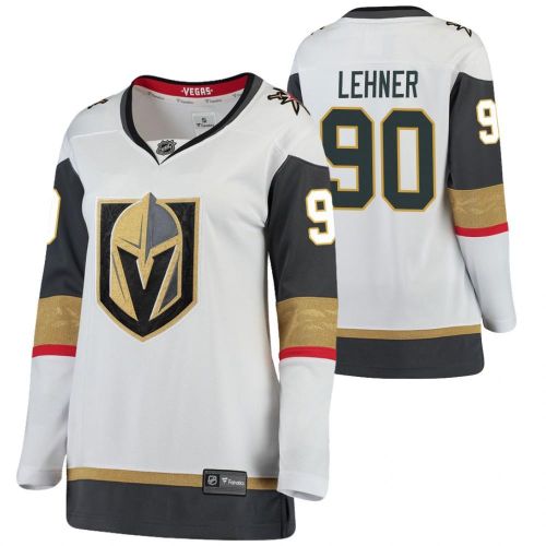 Women Vegas Golden Knights Robin Lehner 90 Away White Breakaway Player Jersey Jersey