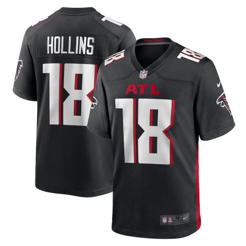 Mack Hollins 18 Atlanta Falcons Men's Team Game Jersey - Black