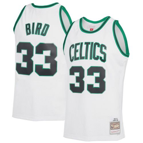 Larry Bird Boston Celtics Mitchell & Ness 1985-86 Hardwood Classics Reload 2.0 Swingman Jersey - White Jersey