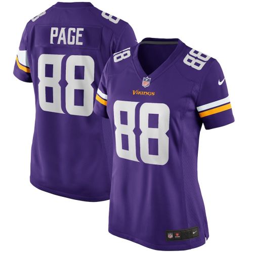 Alan Page 88 Minnesota Vikings Women Game Retired Jersey - Purple