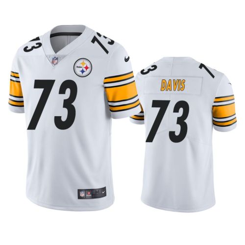 Pittsburgh Steelers Carlos Davis 73 White Vapor Untouchable Limited Jersey