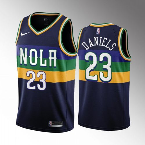 Dyson Daniels 23 2022-23 New Orleans Pelicans Navy City Edition Jersey 2022 NBA Draft