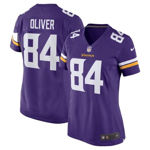 Josh Oliver 84 Minnesota Vikings Women's Game Jersey - Purple