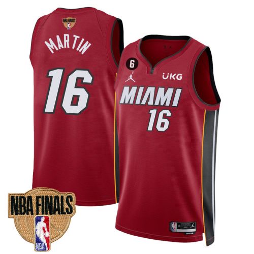 Caleb Martin 16 Miami Heat Final Champions 2023 Swingman Jersey - Red