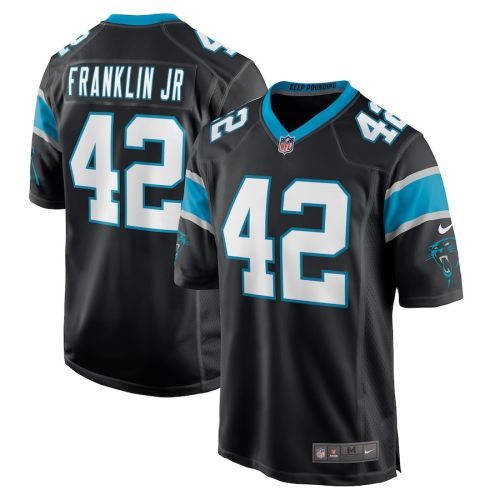 Sam Franklin Jr. 42 Carolina Panthers Men's Game Jersey - Black