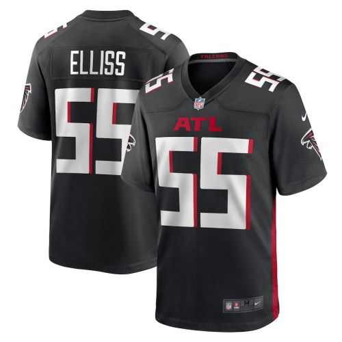 Kaden Elliss 55 Atlanta Falcons Men's Team Game Jersey - Black