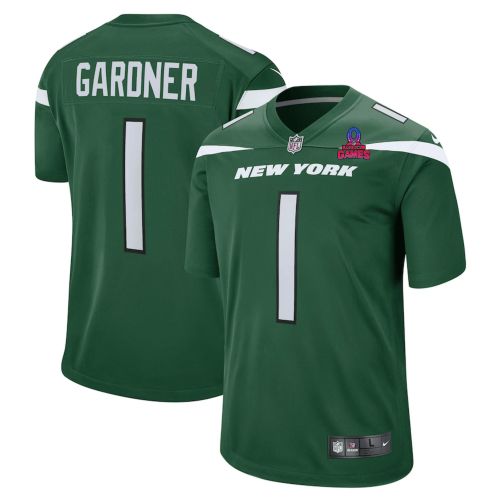 Sauce Gardner 1 New York Jets 2024 Pro Bowl Patch Game Men Jersey - Green