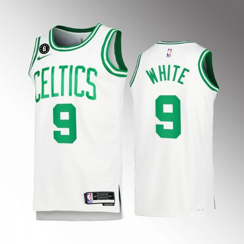 Boston Celtics Derrick White 9 2022-23 Association Edition White Jersey Honor Russell