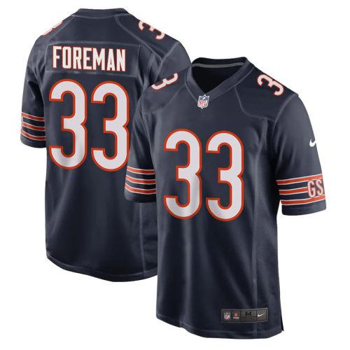 D’onta Foreman 33 Chicago Bears Men Game Jersey - Navy