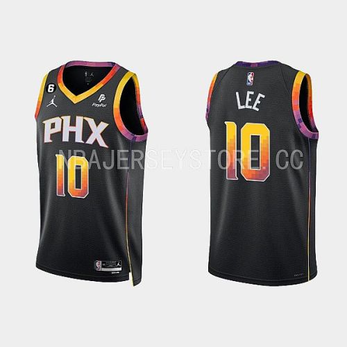 Phoenix Suns 10 Damion Lee 2022-23 Statement Edition Black Men Jersey