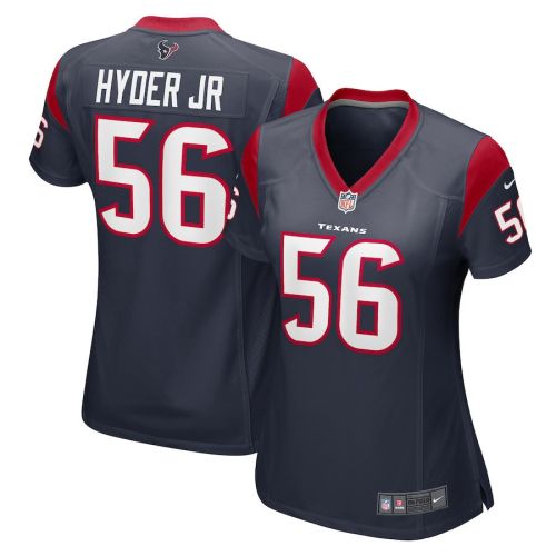 Kerry Hyder Jr. 56 Houston Texans Game Women Jersey - Navy