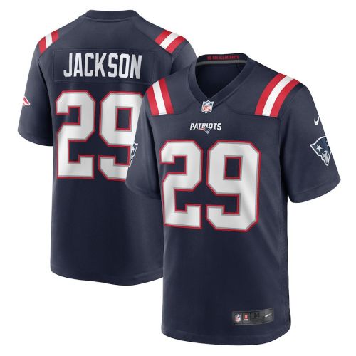 JC Jackson 29 New England Patriots Game Men Jersey - Navy