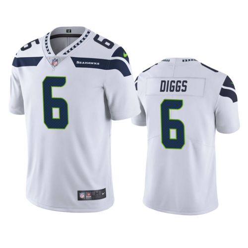 Quandre Diggs 6 Seattle Seahawks White Vapor Limited Jersey