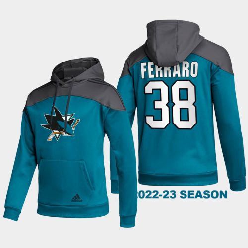 San Jose Sharks 38 Mario Ferraro 2022-23 Stylish Black Hoodie Pullover