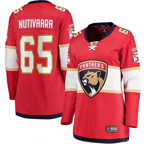 Markus Nutivaara Florida Panthers Women's Home Breakaway Player Jersey - Red Jersey