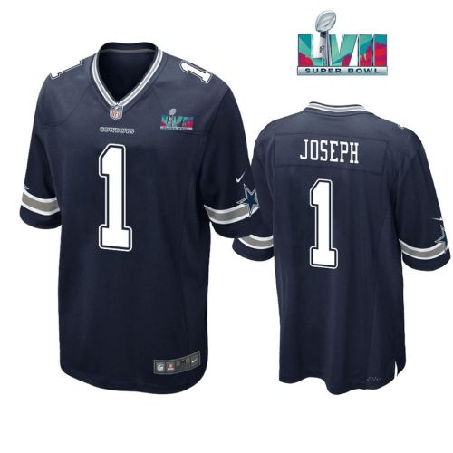 Kelvin Joseph 1 Dallas Cowboys Super Bowl LVII Super Bowl LVII Navy Men Game Jersey