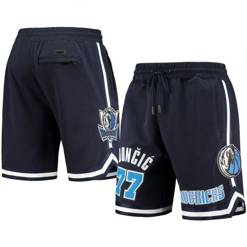 Luka Doncic 77 Dallas Mavericks Navy Team Player Shorts - Men