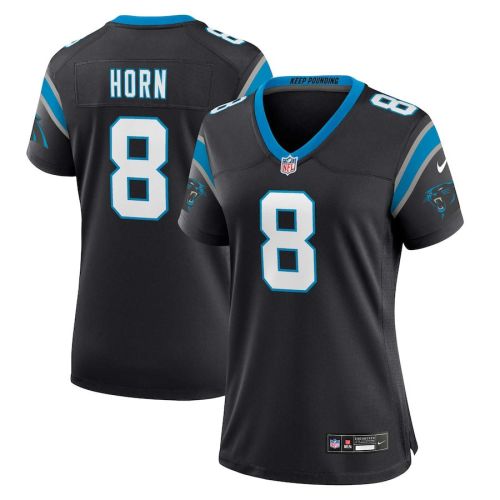 Jaycee Horn 8 Carolina Panthers Women's Game Jersey - Black