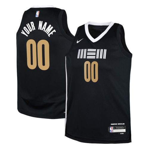 Memphis Grizzlies 2023/24 City Edition Swingman Custom YOUTH Jersey - Black