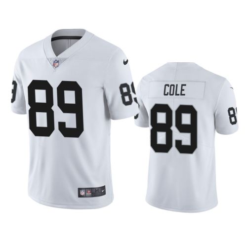 Men's JerseyLas Vegas Raiders Keelan Cole 89 White Vapor Limited Jersey