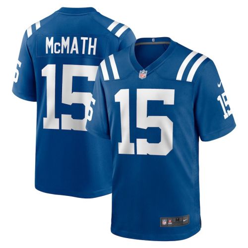 Racey McMath 15 Indianapolis Colts Men Team Game Jersey - Royal