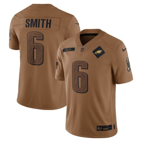 DeVonta Smith 6 Philadelphia Eagles 2023 Salute To Service Limited Jersey - Brown