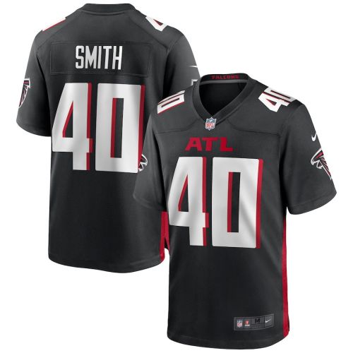 Keith Smith 40 Atlanta Falcons Men's Game Jersey - Black