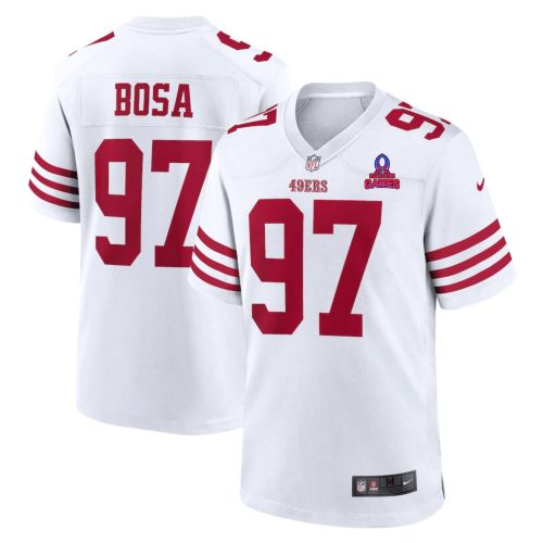 Nick Bosa 97 San Francisco 49ers 2024 Pro Bowl Patch Game Men Jersey - White