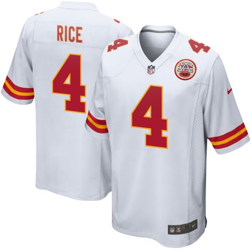 Rashee Rice 4 Kansas City Chiefs Game Jersey - Men, White