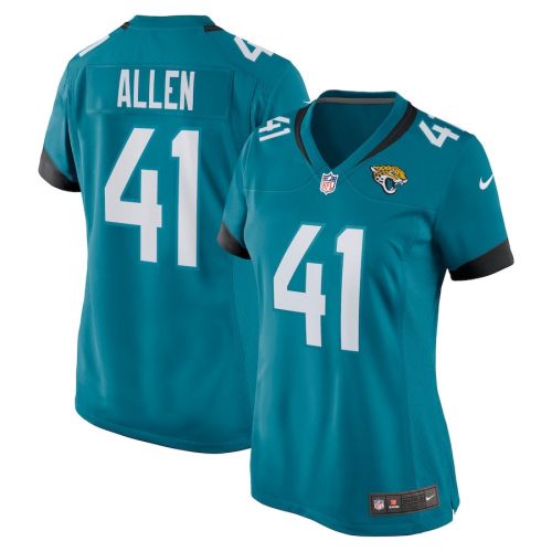 Josh Allen 41 Jacksonville Jaguars Women's Game Jersey - Teal