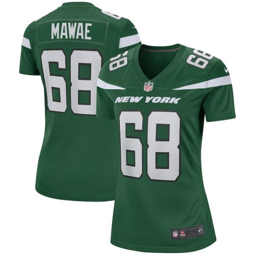 Kevin Mawae 68 New York Jets Women Game Retired Jersey - Gotham Green