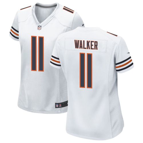 P.J. Walker 11 Chicago Bears Women Game Jersey - White