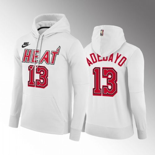 Bam Adebayo Miami Heat 2022-23 Classic Edition Hoodie White