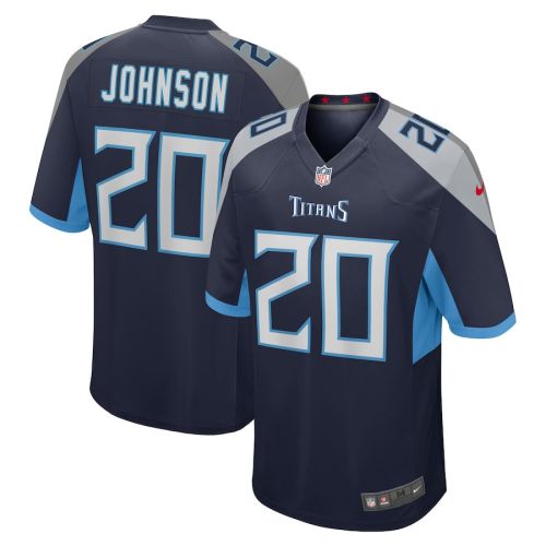 Lonnie Johnson Tennessee Titans Game Player Jersey - Navy