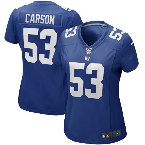 Harry Carson 53 New York Giants Women Game Jersey - Royal