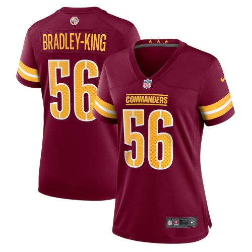 Will Bradley-King Washington Commanders Women's Game Player Jersey - Burgundy