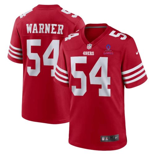 Fred Warner 54 San Francisco 49ers 2024 Pro Bowl Patch Game Men Jersey - Scarlet