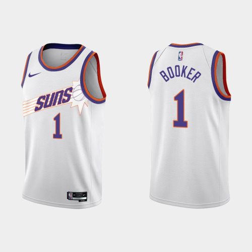 Phoenix Suns 1 Devin Booker 2022-23 City Edition White Men Jersey