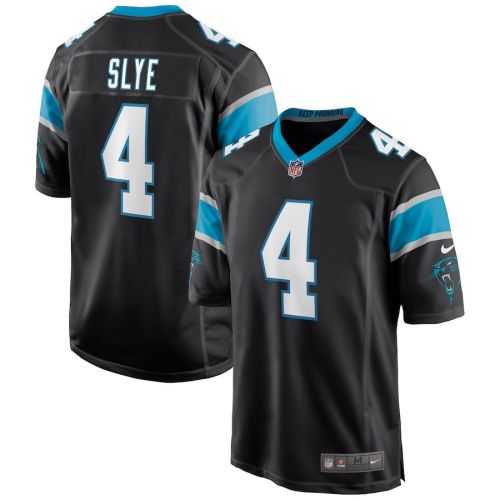 Joey Slye 4 Carolina Panthers Men's Game Jersey - Black