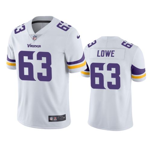 Vederian Lowe 63 Minnesota Vikings White Vapor Limited Jersey