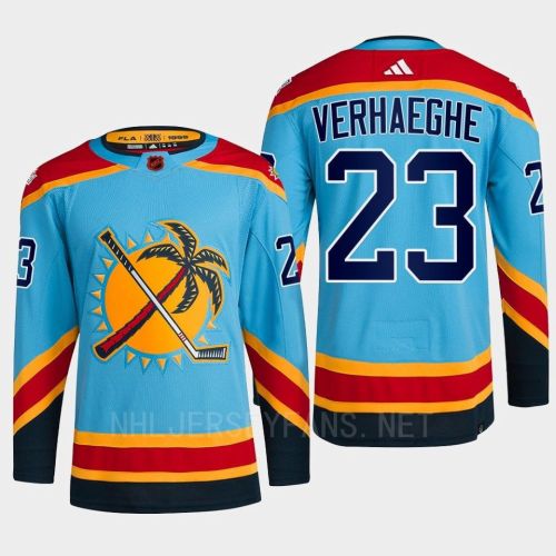 Florida Panthers 2023 Reverse Retro 2.0 Carter Verhaeghe 23 Blue Primegreen Jersey Men's