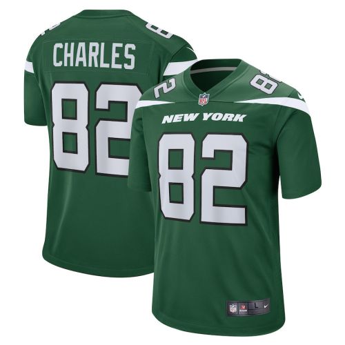 Irvin Charles New York Jets Game Player Jersey - Gotham Green