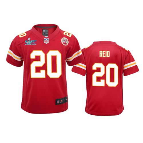 Justin Reid 20 Kansas City Chiefs Super Bowl LVII Game Jersey - Youth Red