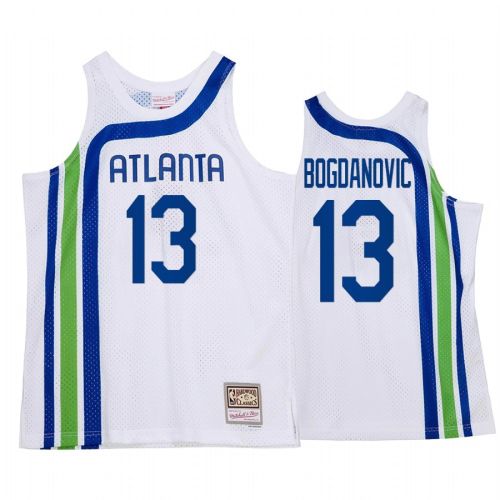 Bogdan Bogdanovic 13 Atlanta Hawks HWC Throwback Jersey White